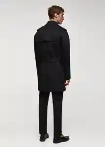 Abrigo Parka Tango Negro Talla XS Hombre Mango