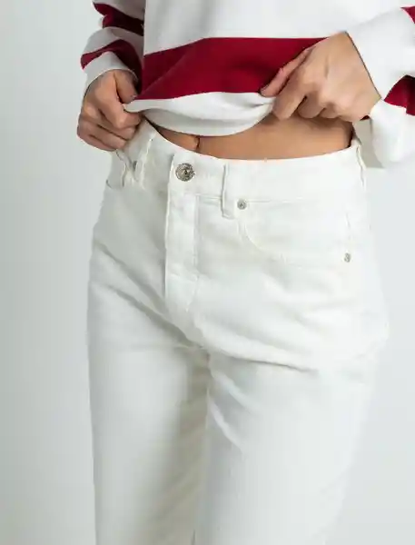Pantalón Pumpy Mujer Crudo Puro Claro Talla 10 033F304 Naf Naf
