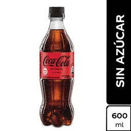 Gaseosa Coca-Cola sin Azúcar PET 600ml