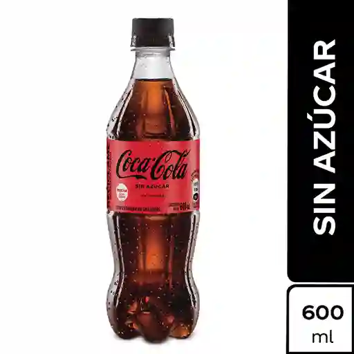 Gaseosa Coca-Cola sin Azúcar PET 600ml