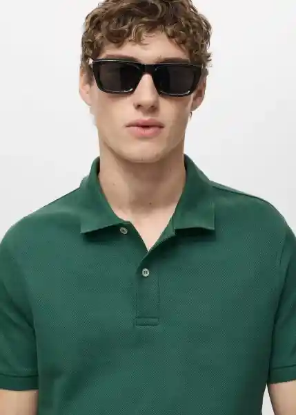 Camiseta Polo Rea Botella Talla M Hombre Mango