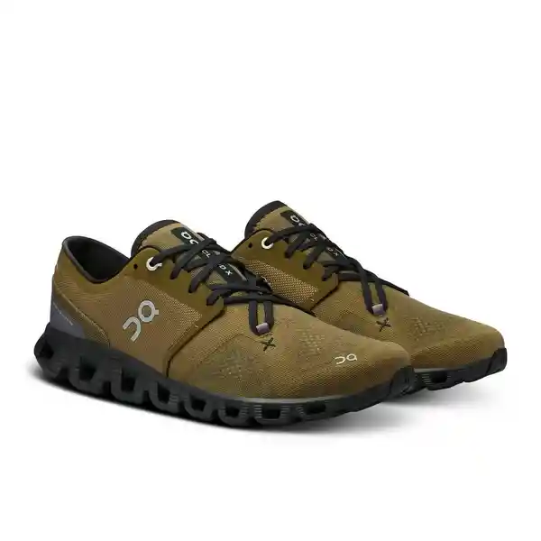 On Zapatos Cloud x 3 Para Hombre Café Talla 9 Ref: 60.98101