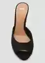 Sandalias Barbara Negro Talla 37 Mujer Mango