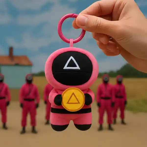 Llavero Guardia Rojo Juego Del Calamar Serie Miniso
