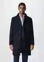 Abrigo Funnel Navy Talla M Hombre Mango