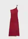 Vestido Cuba Burdeos Talla M Mujer Mango