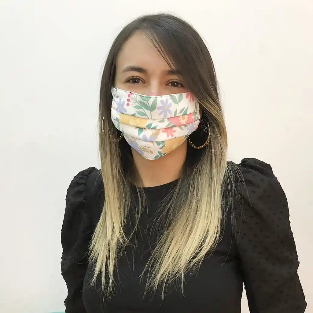 Tapabocas Mc Est Flores