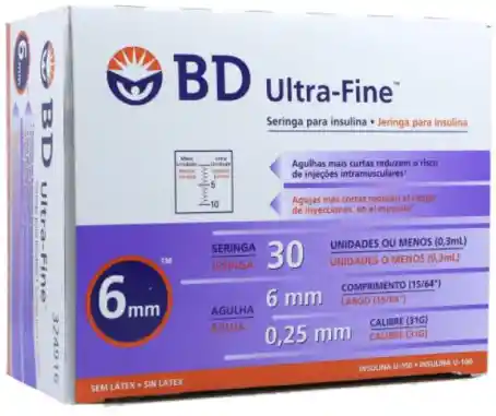 Becton Dickinson Jeringa Para Insulina Ref. 324916