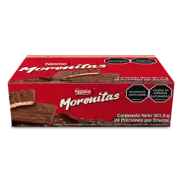 Galletas dulces MORENITAS cubiertas con chocolate 24 Unds x 561,6g