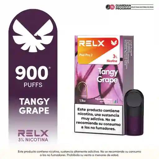 Relx Pod Vaporizador Recargable Tangy Grape 3%
