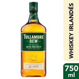 Tullamore Dew Irish Whiskey triple destilado