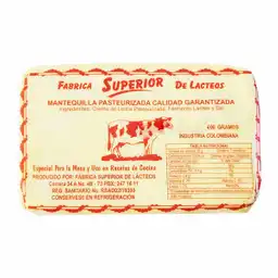 Superior Mantequilla con Sal Pasteurizada