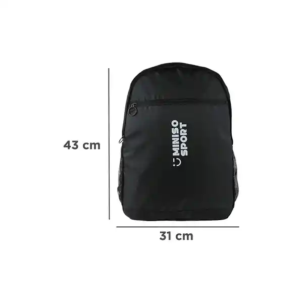 Mochila Deportiva Sport Series 4.0 Negro Miniso