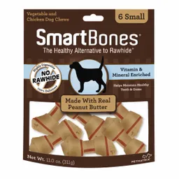 SmartBones Snack Para Perro Peanut Butter Small 314 G
