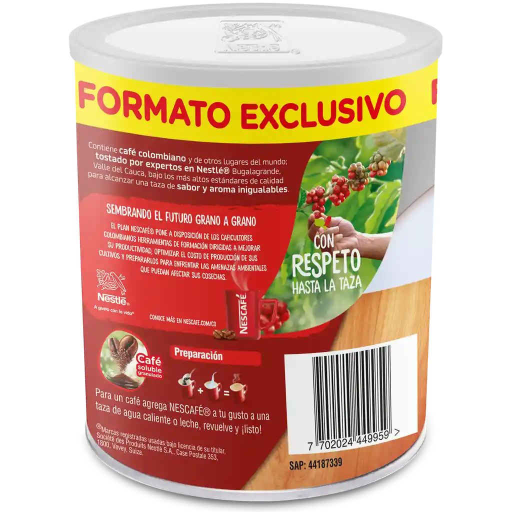 Café instantáneo NESCAFÉ Tradición x 50g