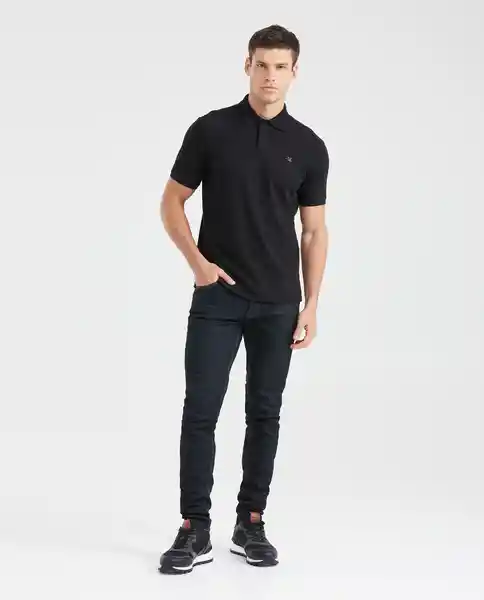 Camiseta Polo Knob Negro Sombrío Ultra Oscuro L Chevignon