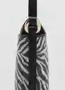 Bolso P Zebi Negro Talla 99 Mujer Mango