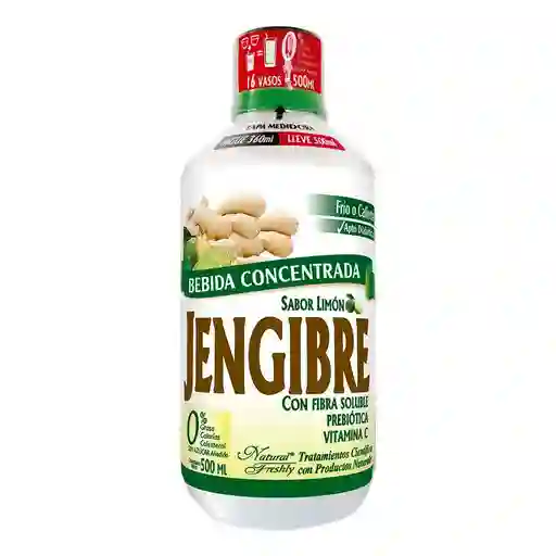 Natural Freshly Bebida Concentrada Sabor a Limón y Jengibre