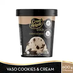 Crem Helado Helado Gold Sabor a Cookies & Cream