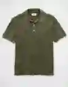 Suéter Hombre Tejido Verde Talla: SMALL 2007309 American Eagle