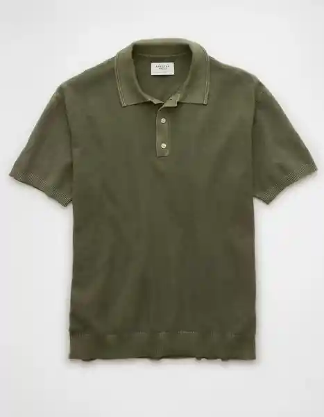Suéter Hombre Tejido Verde Talla: SMALL 2007309 American Eagle