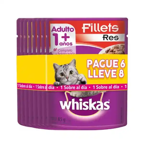 Whiskas Comida Húmeda Para Gatos Adultos + 1 Año