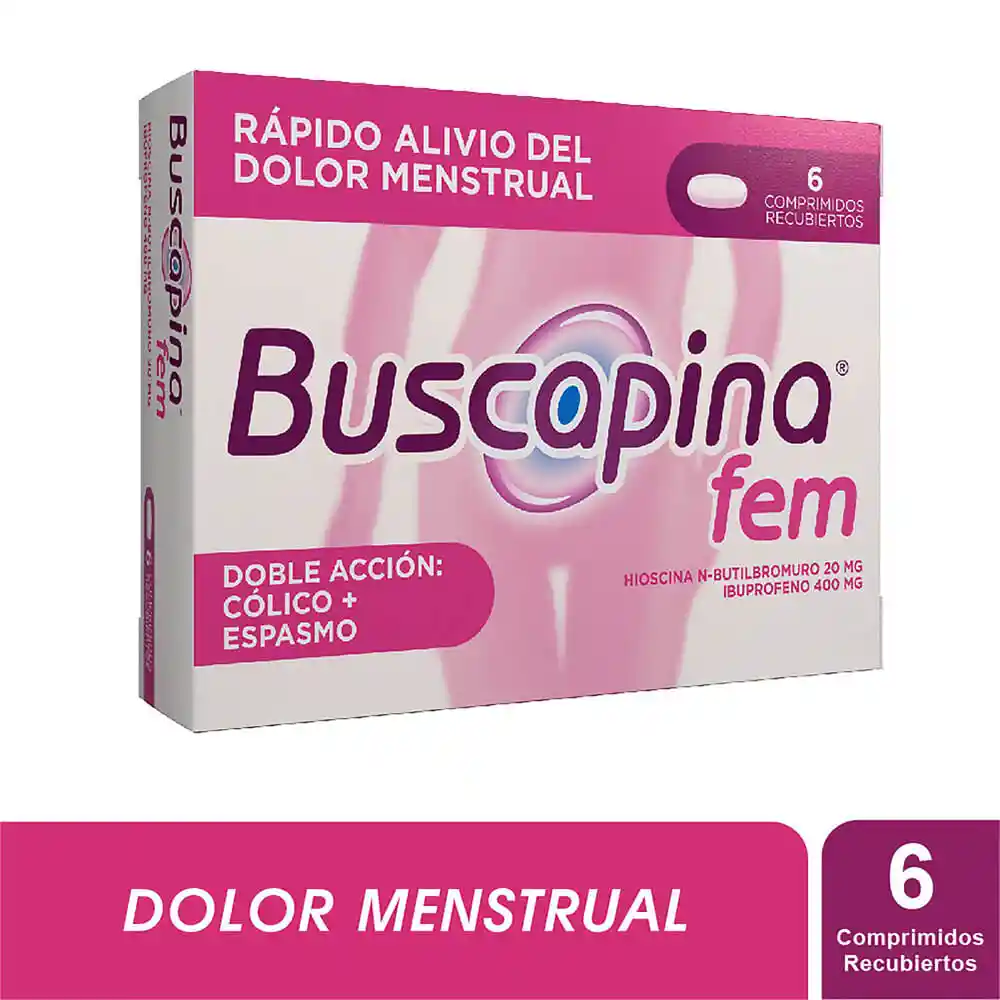 Buscapina Fem Hioscina (20mg) Ibuprofeno (400 mg)