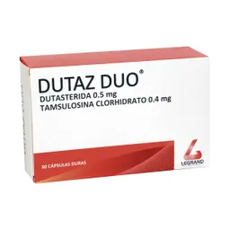 Dutaz Duo Dutasterida/Tamsulosina (0.5mg/0.4 mg)