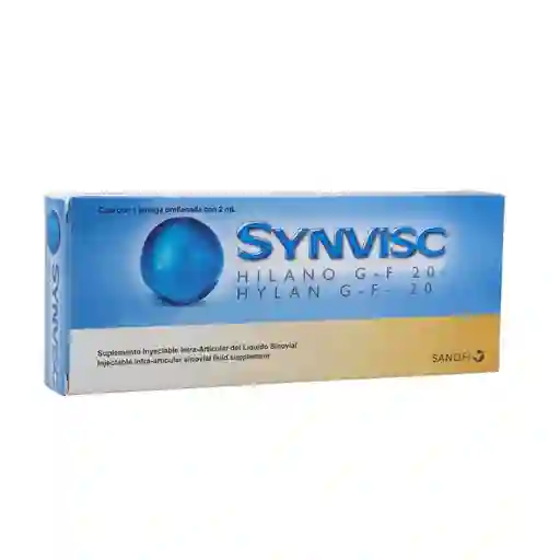 Synvisc Suplemento Inyectable Jeringa Prellenada (16 mg / 2 ml)