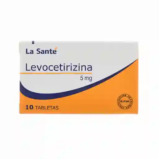 La Santé Levocetirizina (5 mg) 10 Tabletas