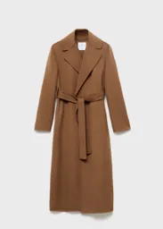 Abrigo Batin Camel Talla XS Mujer Mango