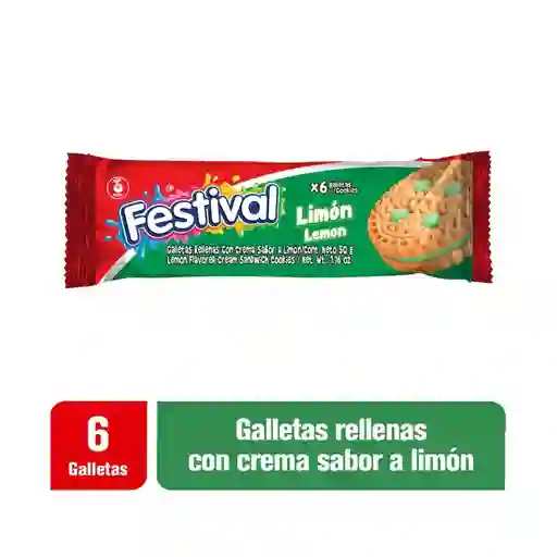 Festival Galleta Rellenas con Crema Sabor a Limón