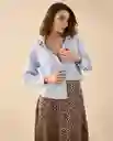 Camisa Azul Cristal Claro Talla XL 612G008 Esprit