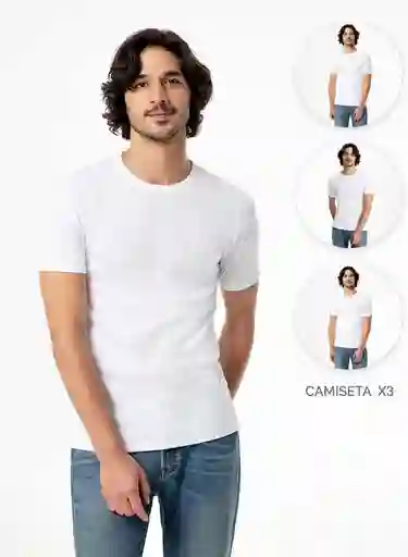Camisilla Paq. T-shirt Hombre L-blanco900