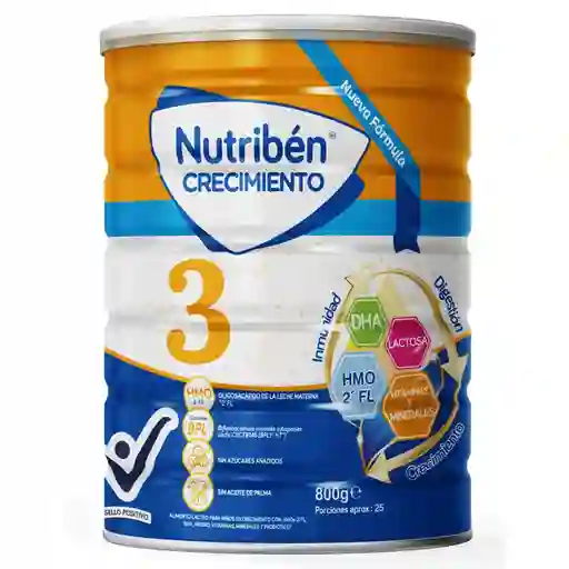 Nutriben Alimento Lácteo Niños Crecimiento 3