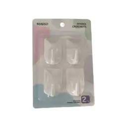 Gancho Adhesivos Cuadrados Blancos Miniso
