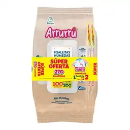 Toallitas Humedas Arrurru Avena y Karite (270 Und)