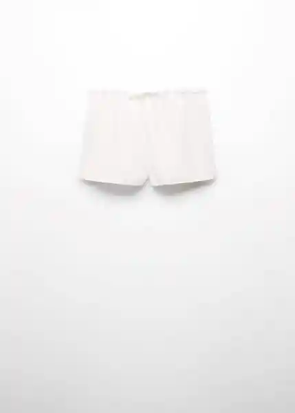 Short Pijama Tao Blanco Talla L Mujer Mango