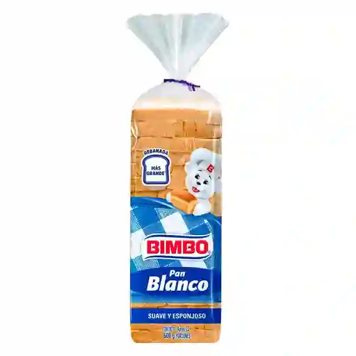 Pan Tajado Bimbo Blanco Suave Esponjoso (600 Gr)