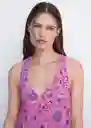 Vestido Loren Rosa Talla S Mujer Mango