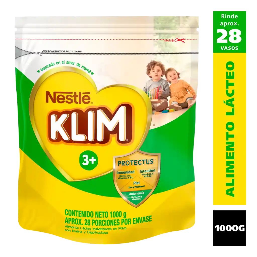 Alimento lácteo KLIM 3+ x 1000g