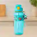 Botella Con Correa y Funda Serie Shooky Aqua 800 mL Bt21 Miniso