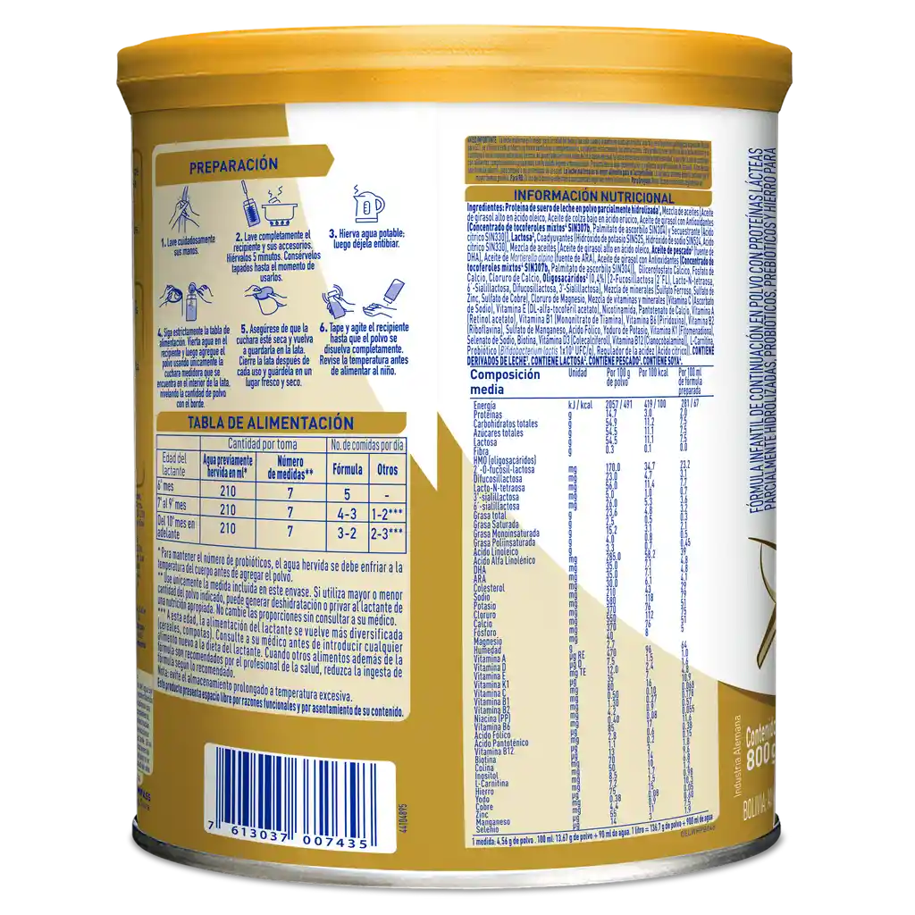 Fórmula infantil NAN SUPREMEPRO Etapa 2 x 800g