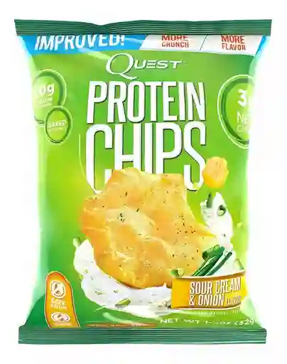 Quest Chips de Proteína Sabor a Cebolla y Crema Agria