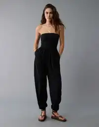 Enterizo Mujer Negro Talla: X-SMALL 8222001 American Eagle