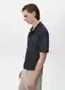 Camiseta Polo Londonp Navy Talla L Hombre Mango