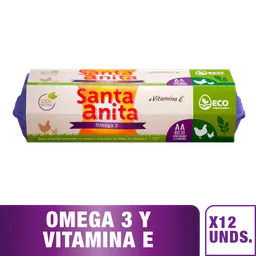 Santa Anita Huevos Rojos AA con Omega 3 