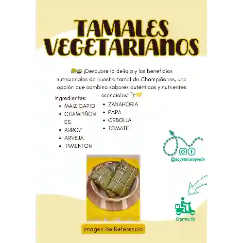 Tamal Vegetariano de Champiñones