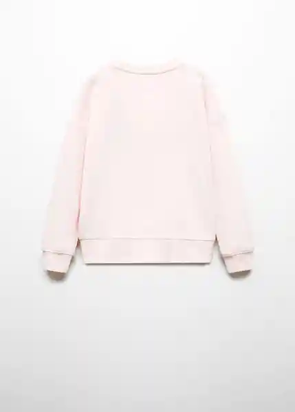 Buzo Sudadera Dublini Rosa Pastel Talla 06 Niñas Mango