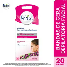 Veet Banda de Cera Depilatoria Facial Piel Sensible